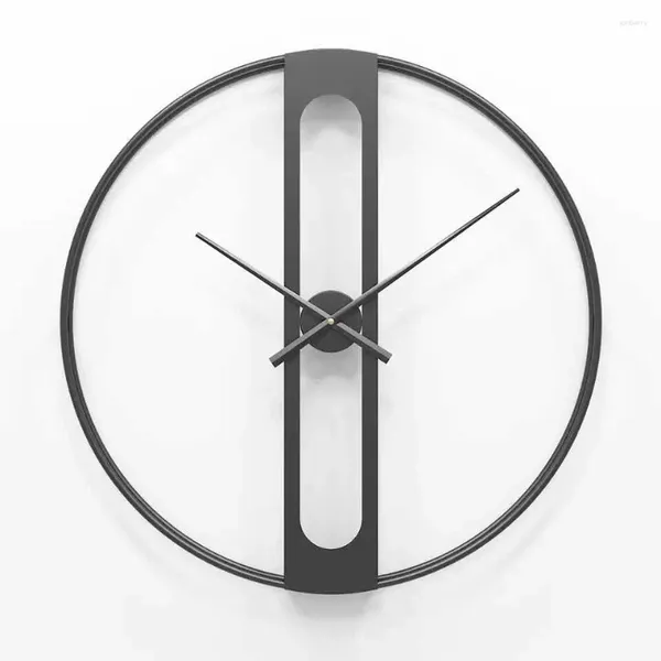 Corloges murales Nordic Metal Retro Iron Round Round