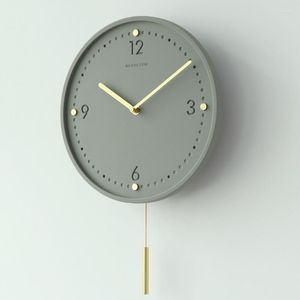 Wandklokken Nordic Minimalistische klok Digitaal ontwerp Klassiek Elektronisch Creatief Slaapkamer Reloj De Pared Creativo Room Decor