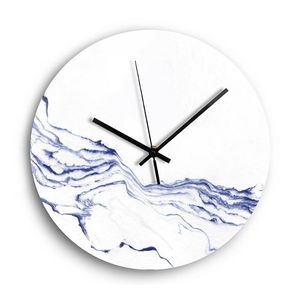 Wandklokken Nordic Moderne Silent Clock Glas Woonkamer Tafel Home Decor Creatieve Marmeren Horloge Keuken