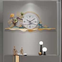 Wandklokken Noordse stille klok naalden modern ongebruikelijke groot formaat digitale stijlvolle 3D Horloge Murale Decoration Home