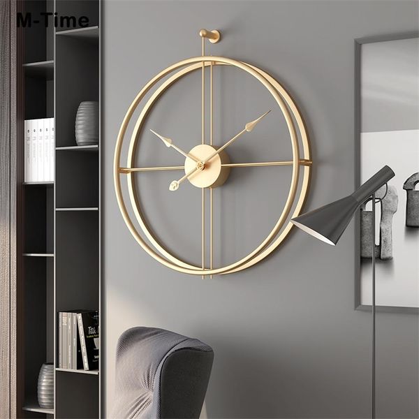 Horloges murales nordique horloge murale Design moderne grandes horloges murales bureau salon décoration muet grande cuisine montre suspendue reloj de pared 3D 220909