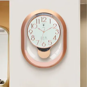 Horloges murales North Star Horloge Salon Moderne Simple Lumière Luxe Nordique Décoration De La Maison Mode Suspendue Créative