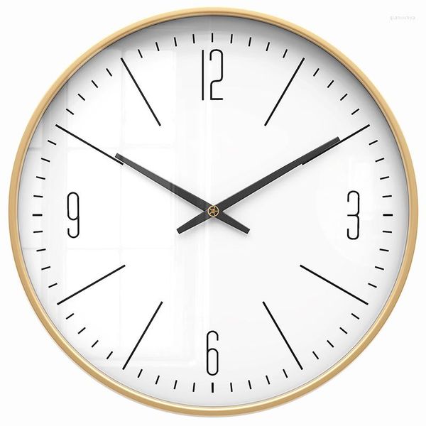 Relojes de pared Reloj del norte de Europa Reloj grande Mecanismo de decoración de sala de estar Metal Mute Cocina Decoración del hogar