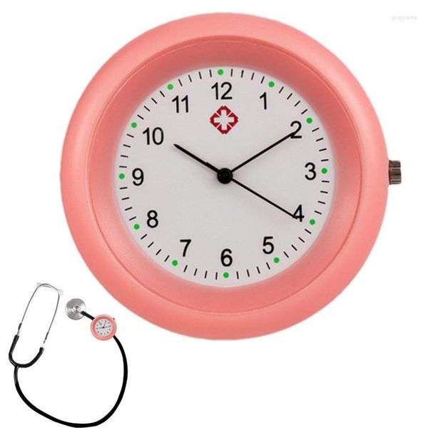Relojes de pared Relojes de enfermera Estetoscopio Accesorio de reloj con símbolos Accesorios de bolsillo precisos impermeables para