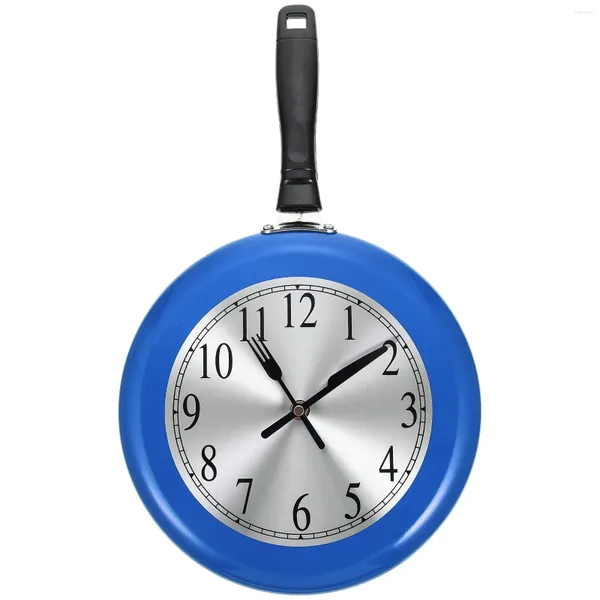 Orologi da parete Orologio da parete Decorativo da appendere Anello silenzioso unico per friggere Modellazione in acciaio inossidabile Design muto Reloj Pared Cucina digitale