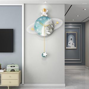 Horloges murales personnalisées horloge créative salon Simple suspendu Restaurant entrée décoration de la maison