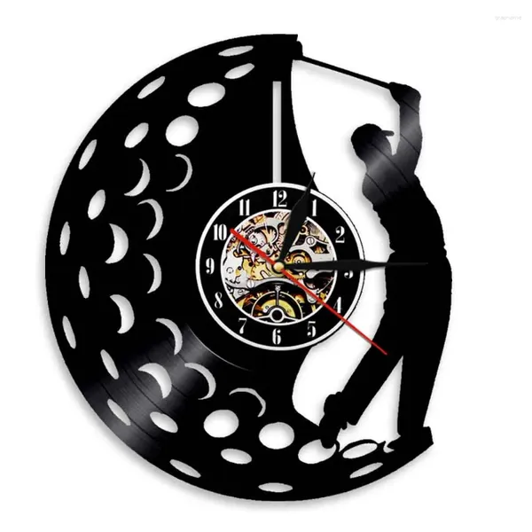 Relojes de pared Jugar Golf Reloj Club Signo Decoración Diseño moderno Reloj de registro Regalo único para los fanáticos