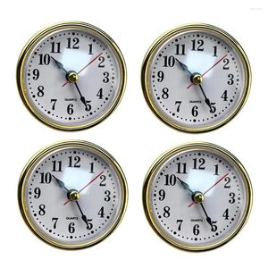 Relojes de pared Movimiento de reloj premium 65 mm Inserto de cuarzo Color dorado / plateado Reparación o reemplazo de bricolaje Números arábigos romanos