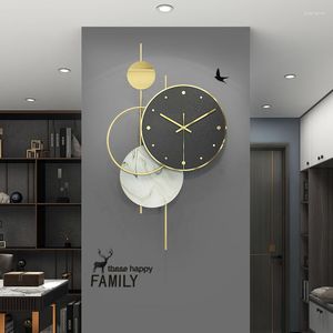 Relojes de pared de cuarzo, reloj grande y Simple, movimiento silencioso personalizado, mecanismo de piezas de manos, varita única, decoración del hogar, WW50WC