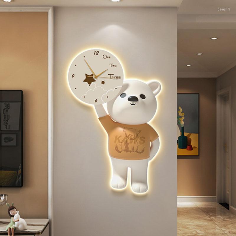 Wall Clocks Quartz Kids Clock Digital Kitchen Luxury Living Room Modern Cute Relogio De Parede Decorations