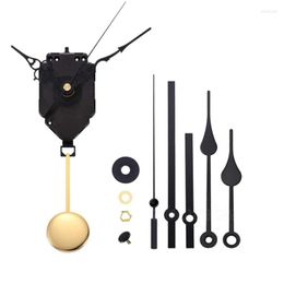 Wandklokken kwarts Pendulum klokbewegingsmechanisme met 22 mm lange asmuziekbox DIY -reparatiekit voor het repareren van 2sets naald