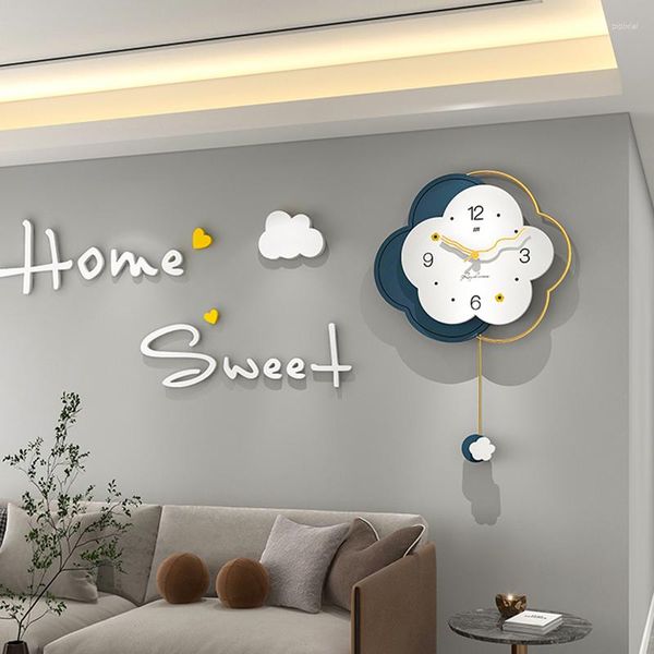 Horloges murales Sticker d'art d'art original calme accessoires uniques Quartz pour les jeunes Regardez le salon moderne élégant saat Home Design