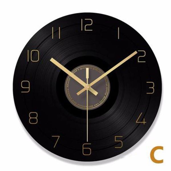 Horloges murales enregistrement horloge rétro industriel chiffres romains chiffres noir confiture Dinding Unik Vintage décor à la maison cuisine 60C050