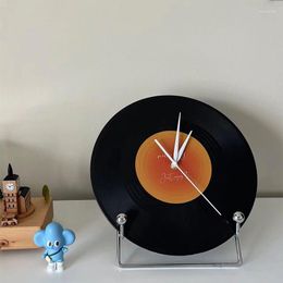 Horloges murales Record coucher de soleil haut de gamme décoration rétro gomme noire bricolage café Bar salon décor à la maison pratique pratique