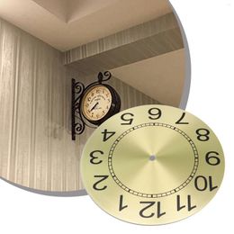 Horloges murales Pièces de rechange Horloge Cadran Face 1pc 243mm 9,5 pouces pour bricolage fond d'or maison jardin