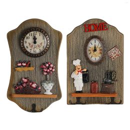 Relojes de pared Reloj de estilo retro Adorno decorativo coleccionable para decoración Oficina Dormitorio Regalo