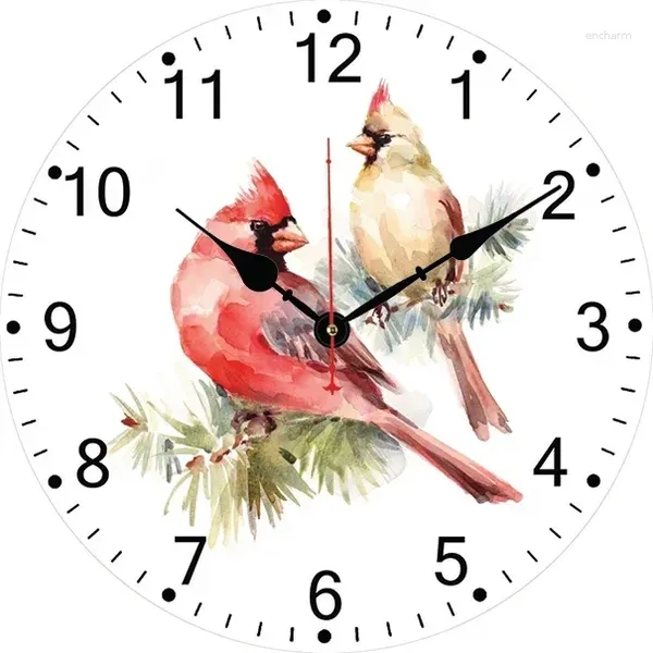 Clocks muraux Robin Bird Clock Modern Design Salon Room Coup de chambre Décoration de bureau