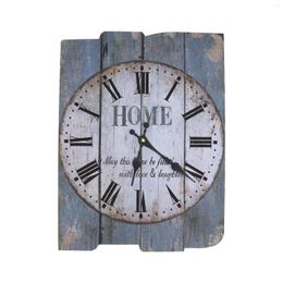 Horloges murales Horloge numérique romaine décorative numérique mode vintage européen bambou en bois