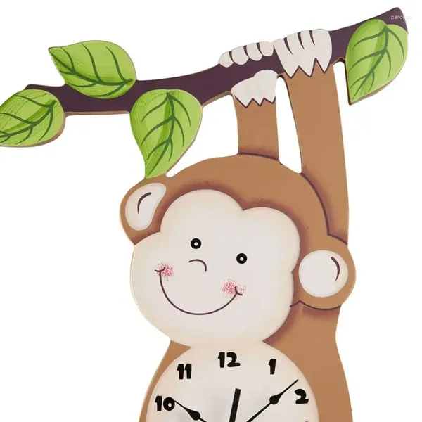 Horloges murales Safari Monkey Clock Marron