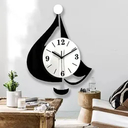 Horloges murales voilier créatif salon horloge chambre décorative simple balançoire silencieuse