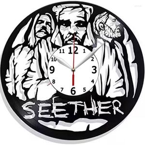 Horloges murales Seether Record Clock faites à la main pour la cuisine, le bureau, la chambre à coucher. Affiche idéale