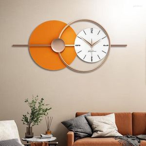 Horloges murales silencieuse acrylique horloge salon grande taille minimaliste lumineux design moderne orologio da parete décor à la maison