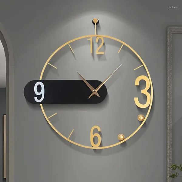 Horloges murales silencieuses grande taille horloge art mains design unique esthétique moderne minimaliste nordique saat décor à la maison intérieur
