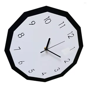 Horloges murales horloge silencieuse chambre muet suspendu pratique cuisine domestique décoration de style simple