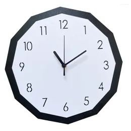Horloges murales Horloge silencieuse décorative pour salon Sports Décoration Cuisine Acrylique Style simple Bureau