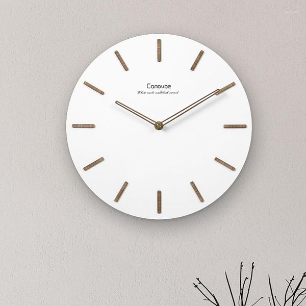 Relojes de pared reloj silencioso diseño nórdico moderno mecanismo de sala de estar cocina Horloge Murale Moderne decoración minimalista