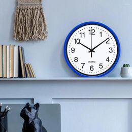 Horloges murales Horloge silencieuse Numéro rond pour la décoration de bureau à domicile Non-tic-tac 8 pouces Cuisine suspendue en plein air