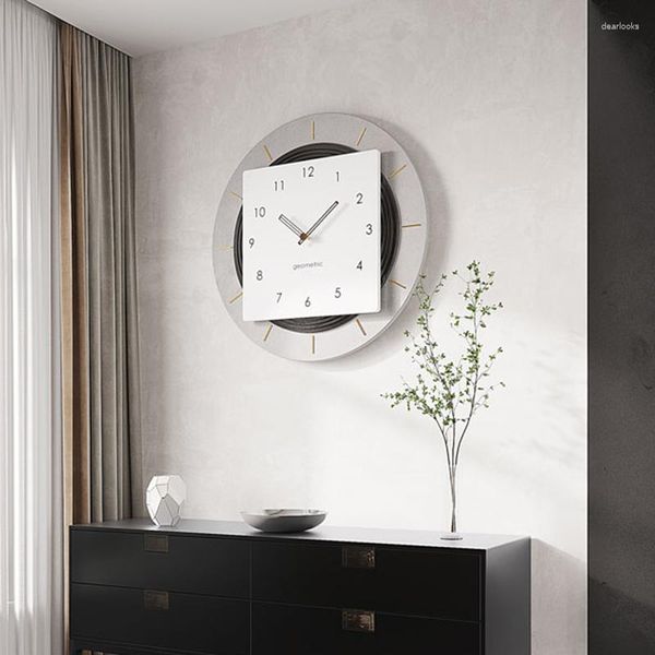 Horloges murales silencieuses horloge numérique ornements cuisine moderne chambre salon petit Wanduhr décoration de la maison XY50WC