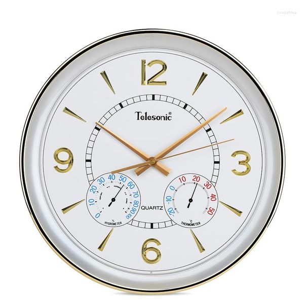 Relojes de pared Reloj digital silencioso Temperatura Humedad Diseñador Cocina Moderna Sala de estar Duvar Saati Diseño para el hogar