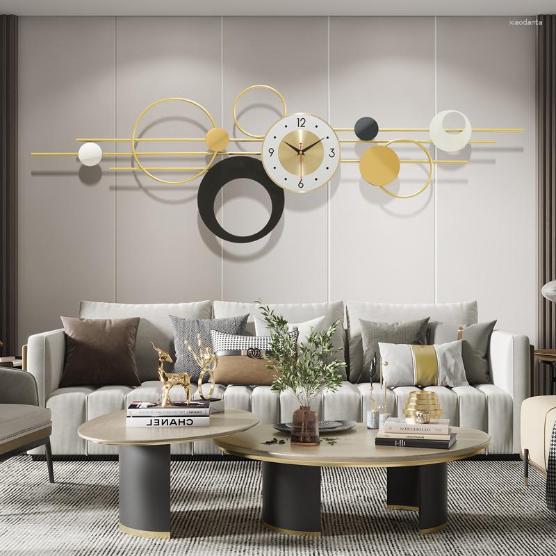 壁の時計サイレント電子大型時計装飾珍しいキッチンモダンなデザインホルロジュムラールホームエクソリセ