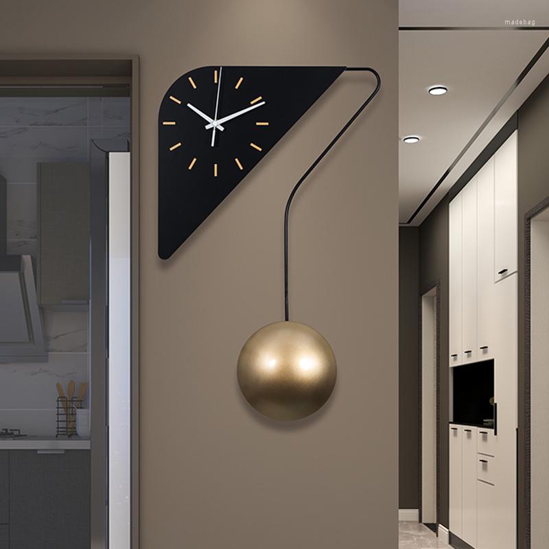 Relojes de pared Hogar silencioso Diseño moderno Lujo Reloj digital minimalista grande Decoración 3d Orologio Da Parete Room