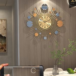 Horloges murales Silent Mechanic Watch Walls Watchwork Metal Art Digital Big Clock Design Horloge Murale