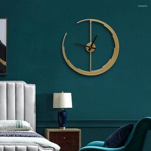 Relojes de pared reloj de habitación silenciosa colgante de lujo nórdico decorativo Vintage decoración moderna para el hogar Duvar Saati decoración de la vida