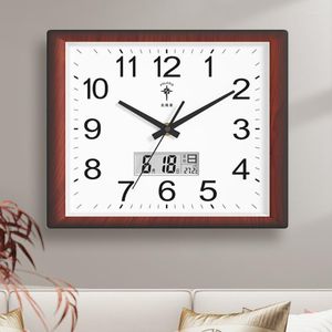 Horloges murales silencieuses en bois, grande horloge décorative, cuisine électronique, Design moderne, montres Relojes De Pared, décoration pour la maison
