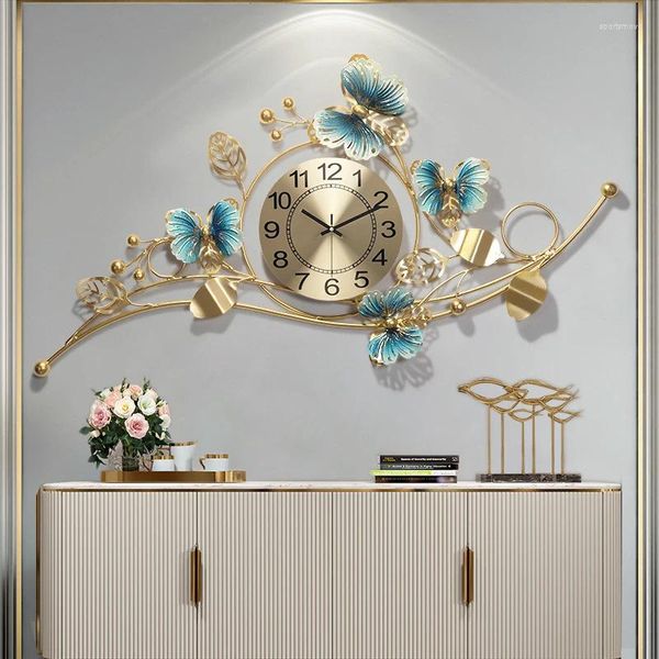 Horloges murales Simple esthétique Art Mural grande taille luxe moderne montre intérieur nordique mode Horloge Murale décoration de la maison