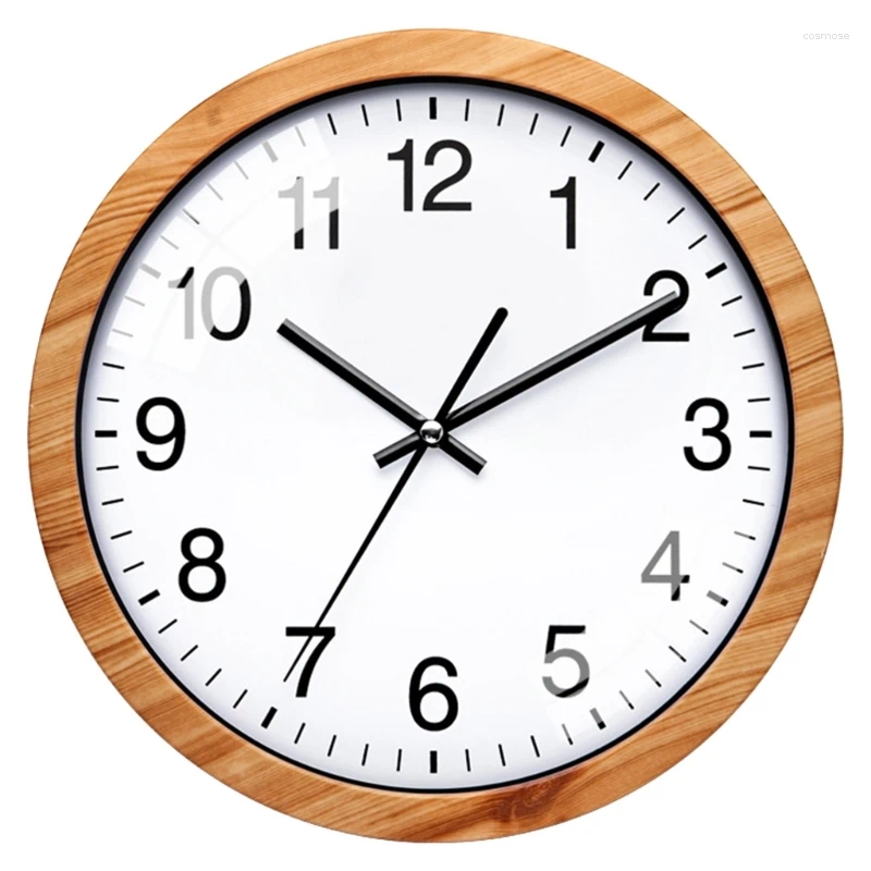Wall Clocks Sleek 10 Inch Clock With Texture Decorative 25.8cm Drop