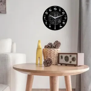 Horloges murales Petite horloge en métal main moderne acrylique numérique silencieux non tic-tac montre à quartz pour chambre à coucher