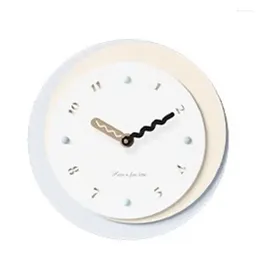 Wandklokken Kleine Koreaanse Moderne Klok Gaming Kamer Slaapkamers Stille Leuke Horloge Ronde 2024 Restaurant Reloj De Pared Home decor