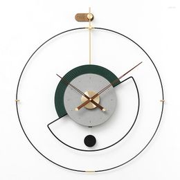 Wandklokken Spanje Nordic Luxury Clock Modern Design Puur koper Grote woning Decor Silent Watches Decoratie woonkamer