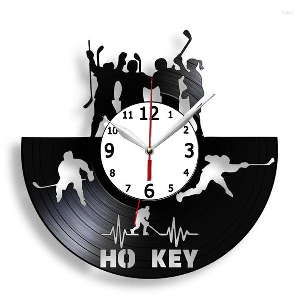 Horloges murales Sport Basketball Hockey sur glace Football Record Horloge Grand 12 