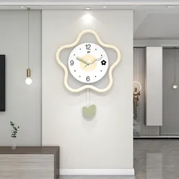 Horloges murales en forme d'étoile nordique moderne swinging art regarder la maison simple décoration de maison