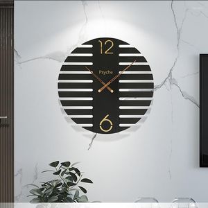 Wandklokken Stijlvolle decoratieve klok woonkamer Noordse stille elektronische hal horloges Reloj de pared decor voor thuis