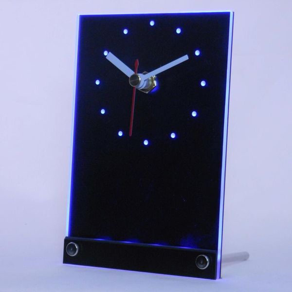 Horloges murales Tnc-TM sur mesure votre propre conception 3D LED horloge de bureau de table