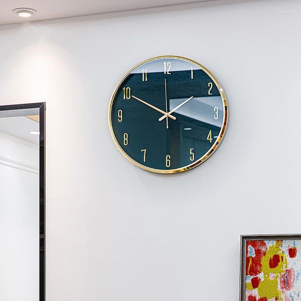 Relojes de pared Único Tamaño grande Reloj Diseño Nórdico Elegante Digital Interior Arte Mural Elegante Reloj De La Pared Habitación