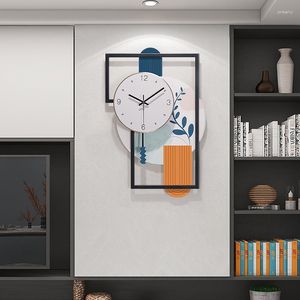 Horloges murales Horloge minimaliste unique Digital Roundluxury Grand Format Salon Élégant Reloj Para Pared Chambre Design