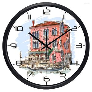 Horloges murales venise maison horloge européenne décoration de la maison marque intérieur/extérieur jolie montre classique française